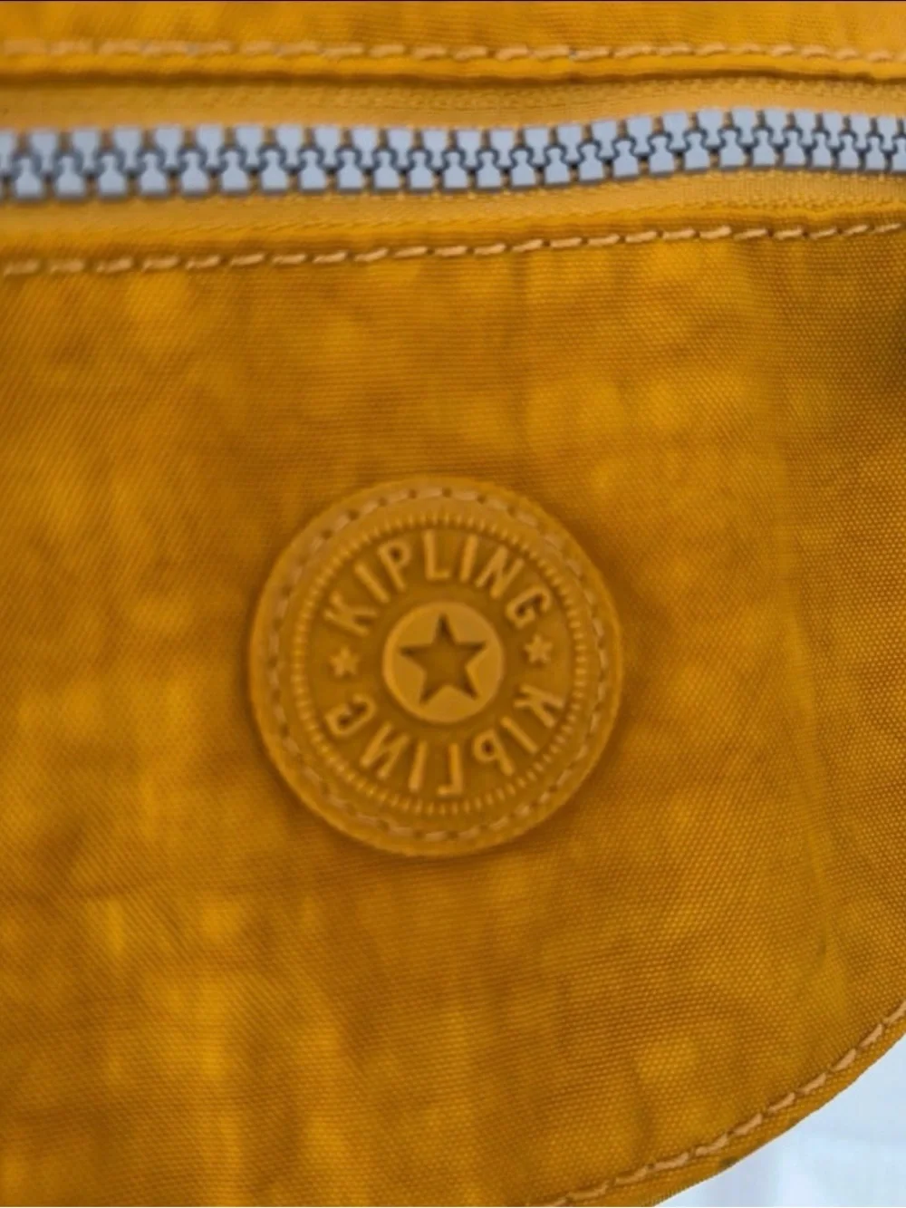 Kipling Mustard Crossbody Bag with Adjustable Strap